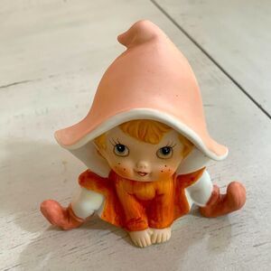 Vintage Homco Redhead Girl